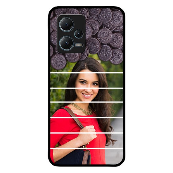 Redmi Note 12 5G Custom Glass Phone Case - with Oreo Biscuit Design Redmi Note 12 5G Custom Glass Phone Case - with Oreo Biscuit Design