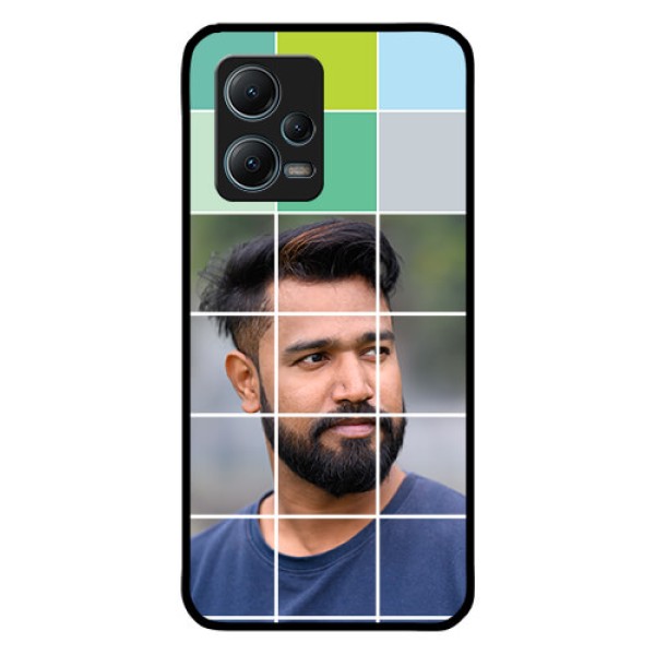 Redmi Note 12 5G Photo Printing on Glass Case - with white box pattern Redmi Note 12 5G Photo Printing on Glass Case - with white box pattern
