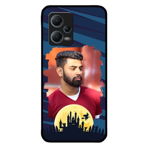 Redmi Note 12 5G Photo Printing on Glass Case - Halloween Witch Design Redmi Note 12 5G Photo Printing on Glass Case - Halloween Witch Design
