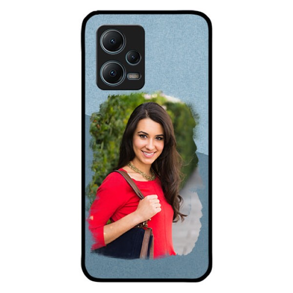 Redmi Note 12 5G Custom Glass Mobile Case - Grunge Line Art Design