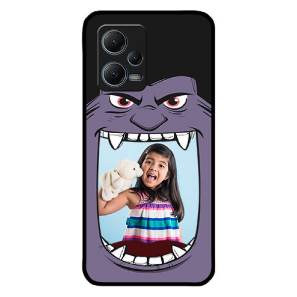 Redmi Note 12 5G Custom Glass Phone Case - Angry Monster Design