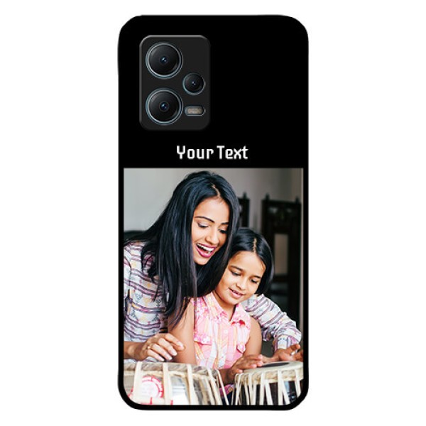Redmi Note 12 5G Photo with Name on Glass Phone Case
