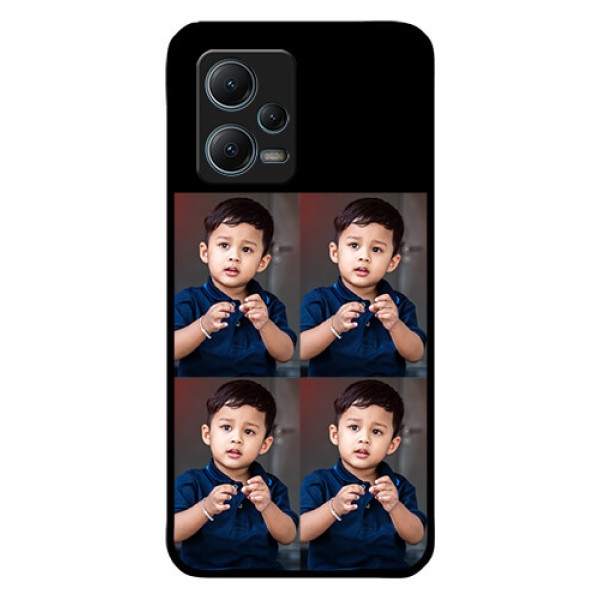Redmi Note 12 5G 4 Image Holder on Glass Mobile Cover