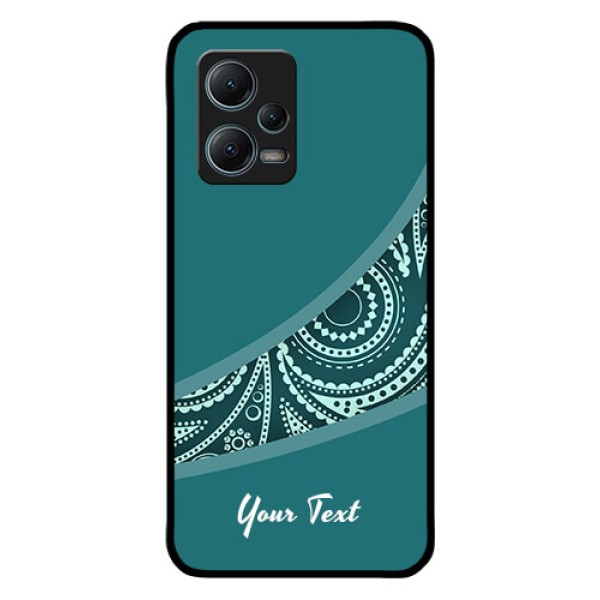 Xiaomi Redmi Note 12 5G Photo Printing on Glass Case - semi visible floral Design Xiaomi Redmi Note 12 5G Photo Printing on Glass Case - semi visible floral Design