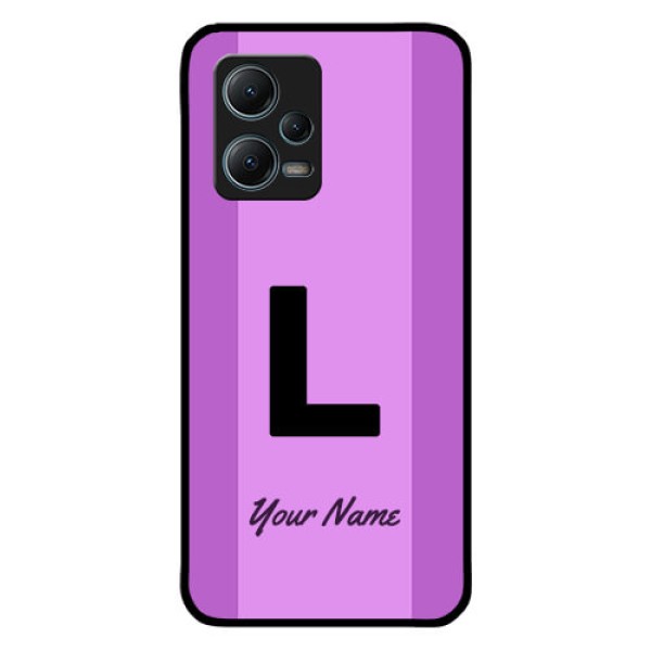 Xiaomi Redmi Note 12 5G Custom Glass Phone Case - Tricolor custom text Design Xiaomi Redmi Note 12 5G Custom Glass Phone Case - Tricolor custom text Design