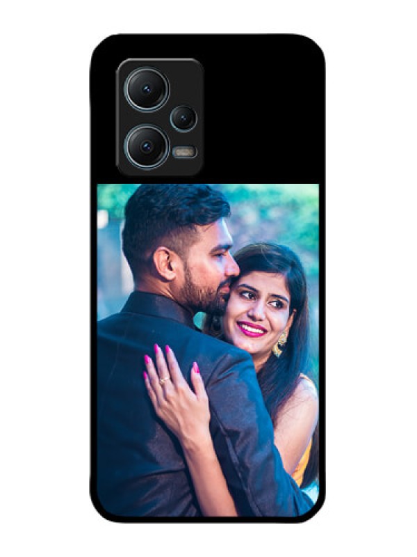 Custom RedmiNote 12 5G Custom Glass Phone Case - Upload Full Picture With Custom Color Design