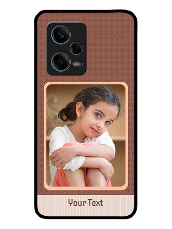 Custom Xiaomi Redmi Note 12 Pro 5G Custom Glass Phone Case - Simple Pic Upload Design