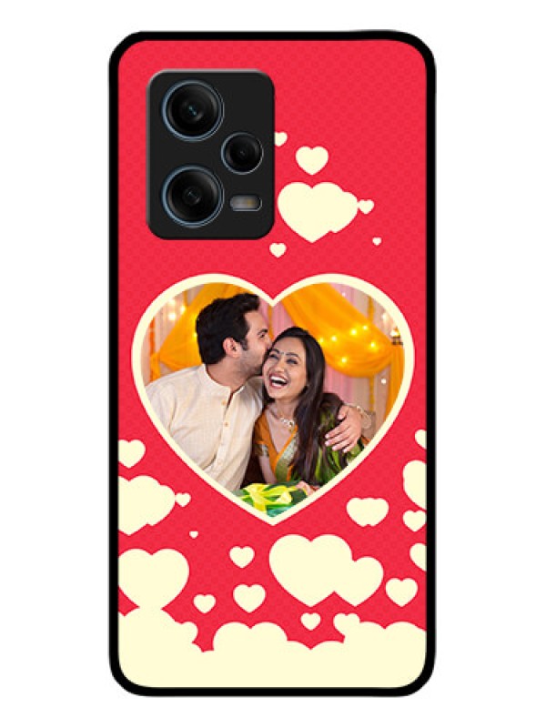 Custom Xiaomi Redmi Note 12 Pro 5G Custom Glass Mobile Case - Love Symbols Phone Cover Design
