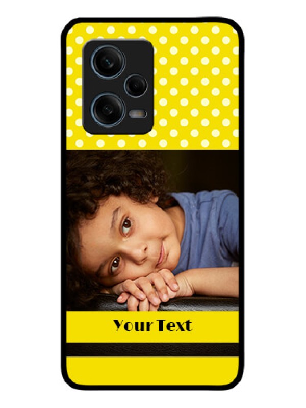 Custom Xiaomi Redmi Note 12 Pro 5G Custom Glass Phone Case - Bright Yellow Case Design