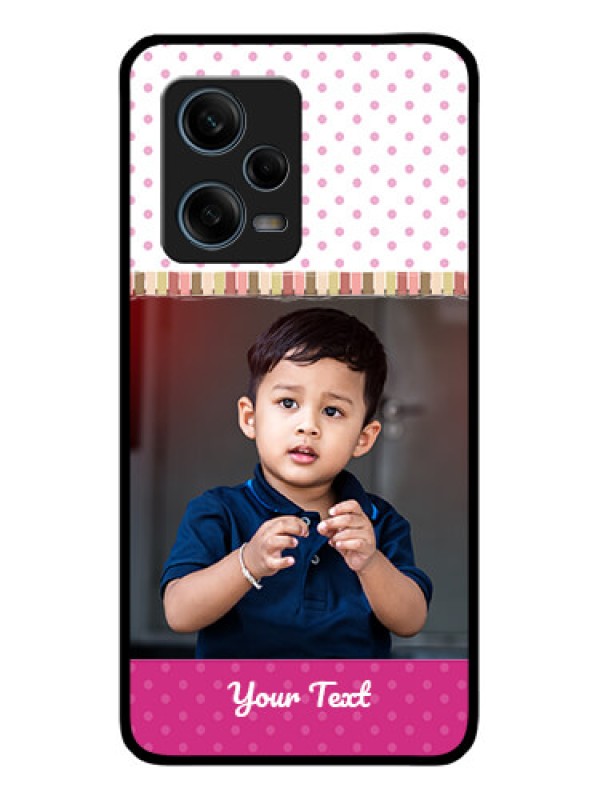 Custom Xiaomi Redmi Note 12 Pro 5G Photo Printing on Glass Case - Cute Girls Cover Design