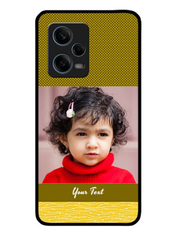 Custom Xiaomi Redmi Note 12 Pro 5G Custom Glass Phone Case - Simple Green Color Design
