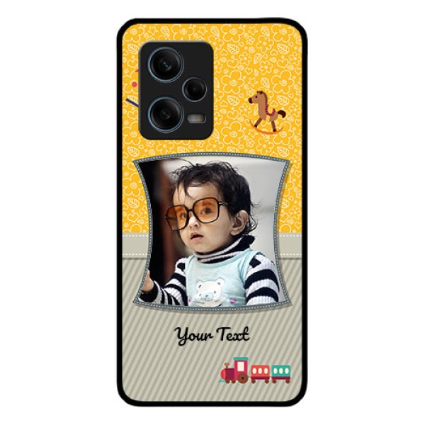 Xiaomi Redmi Note 12 Pro 5G Personalized Glass Phone Case - Baby Picture Upload Design Xiaomi Redmi Note 12 Pro 5G Personalized Glass Phone Case - Baby Picture Upload Design