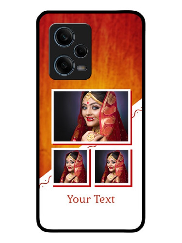 Custom Xiaomi Redmi Note 12 Pro 5G Custom Glass Phone Case - Wedding Memories Design