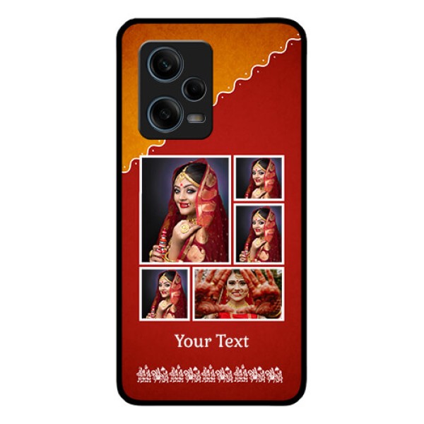 Xiaomi Redmi Note 12 Pro 5G Personalized Glass Phone Case - Wedding Pic Upload Design Xiaomi Redmi Note 12 Pro 5G Personalized Glass Phone Case - Wedding Pic Upload Design