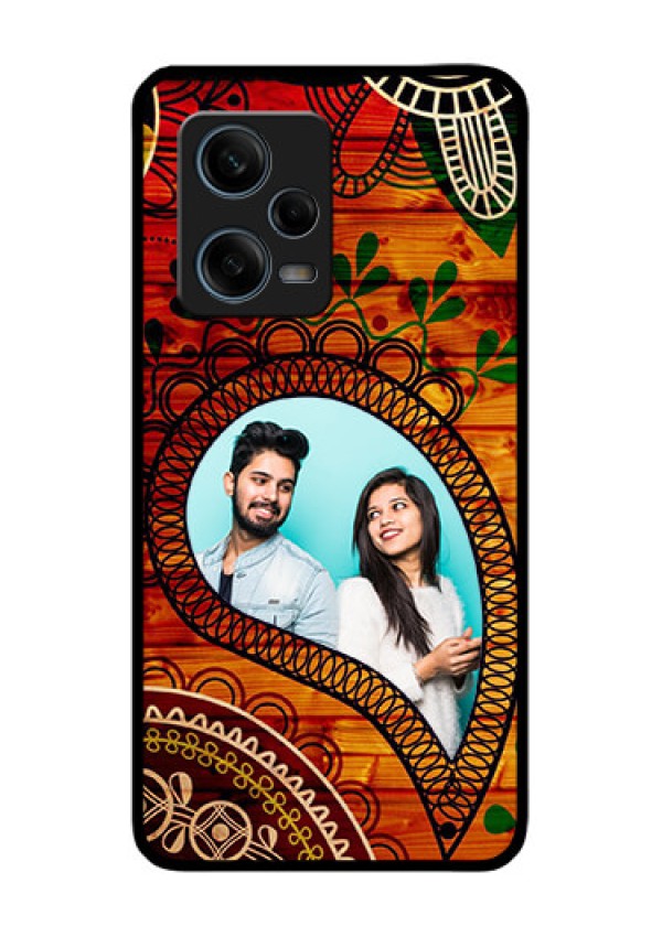 Xiaomi Redmi Note 12 Pro 5G Personalized Glass Phone Case - Abstract Colorful Design