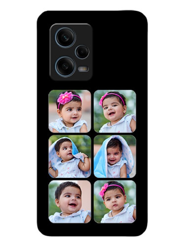 Custom Xiaomi Redmi Note 12 Pro 5G Photo Printing on Glass Case - Multiple Pictures Design