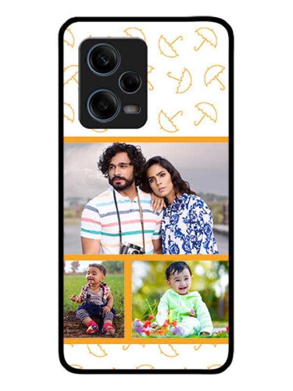 Custom Xiaomi Redmi Note 12 Pro 5G Custom Glass Mobile Case - Yellow Pattern Design