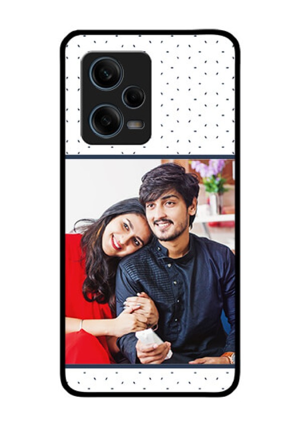 Xiaomi Redmi Note 12 Pro 5G Personalized Glass Phone Case - Premium Dot Design