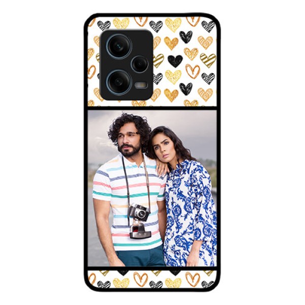 Xiaomi Redmi Note 12 Pro 5G Photo Printing on Glass Case - Love Symbol Design Xiaomi Redmi Note 12 Pro 5G Photo Printing on Glass Case - Love Symbol Design