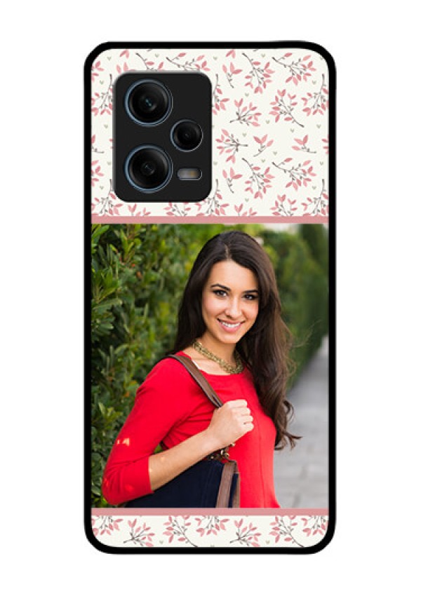 Xiaomi Redmi Note 12 Pro 5G Custom Glass Phone Case - Premium Floral Design