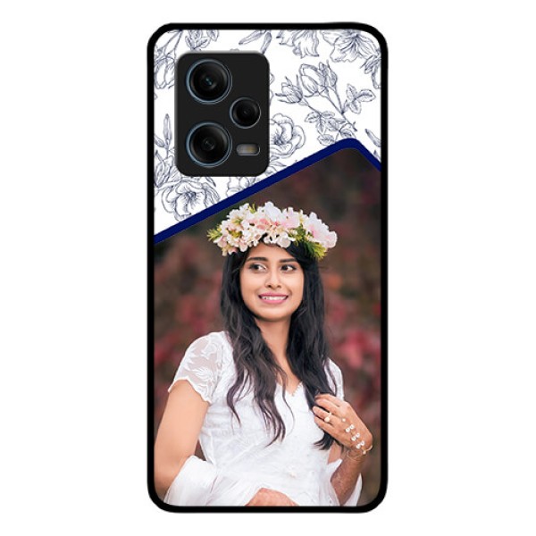 Xiaomi Redmi Note 12 Pro 5G Personalized Glass Phone Case - Premium Floral Design Xiaomi Redmi Note 12 Pro 5G Personalized Glass Phone Case - Premium Floral Design