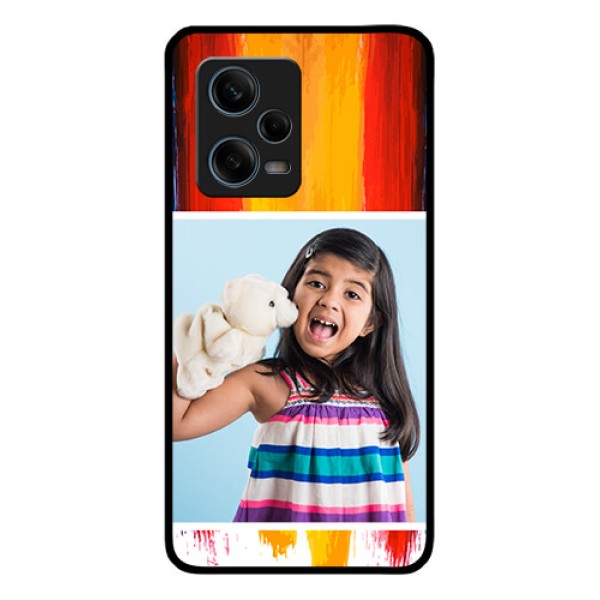 Xiaomi Redmi Note 12 Pro 5G Personalized Glass Phone Case - Multi Color Design