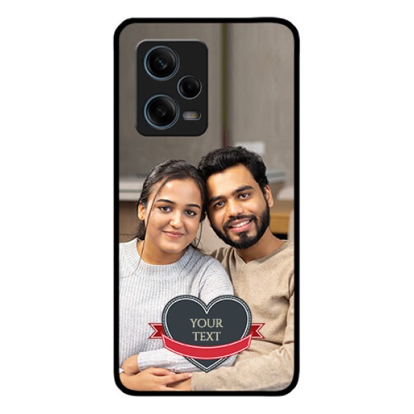 Xiaomi Redmi Note 12 Pro 5G Custom Glass Phone Case - Just Married Couple Design Xiaomi Redmi Note 12 Pro 5G Custom Glass Phone Case - Just Married Couple Design