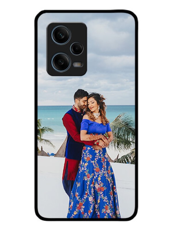 Custom Xiaomi Redmi Note 12 Pro 5G Photo Printing on Glass Case - Upload Full Picture Design