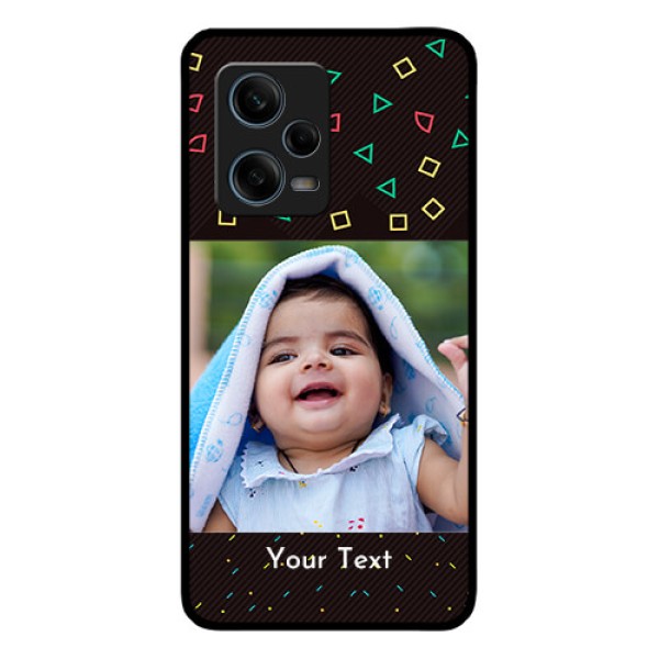 Xiaomi Redmi Note 12 Pro 5G Custom Glass Phone Case - with confetti birthday design Xiaomi Redmi Note 12 Pro 5G Custom Glass Phone Case - with confetti birthday design