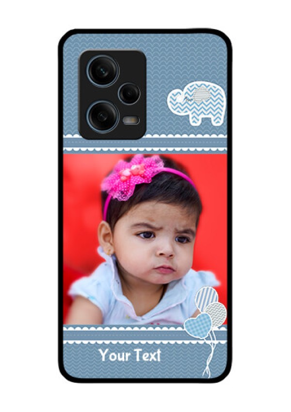 Xiaomi Redmi Note 12 Pro 5G Photo Printing on Glass Case - with Kids Pattern Design