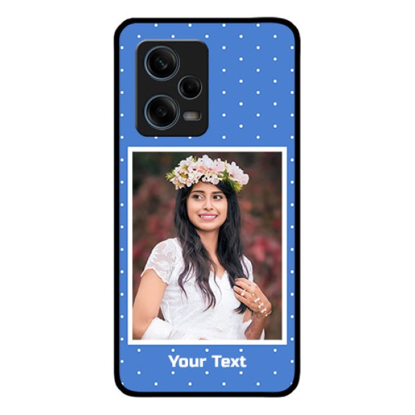 Xiaomi Redmi Note 12 Pro 5G Photo Printing on Glass Case - Polka dots design