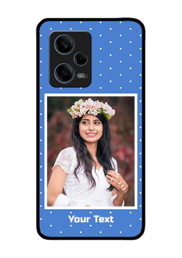 Xiaomi Redmi Note 12 Pro 5G Photo Printing on Glass Case - Polka dots design