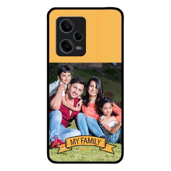 Xiaomi Redmi Note 12 Pro 5G Custom Glass Phone Case - My Family Design