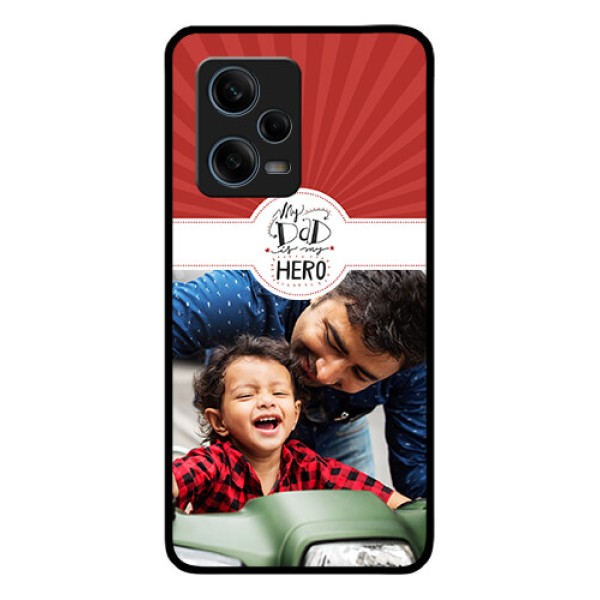 Xiaomi Redmi Note 12 Pro 5G Photo Printing on Glass Case - My Dad Hero Design Xiaomi Redmi Note 12 Pro 5G Photo Printing on Glass Case - My Dad Hero Design