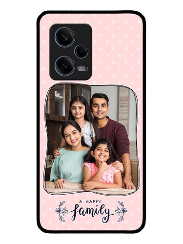 Custom Xiaomi Redmi Note 12 Pro 5G Custom Glass Phone Case - Family with Dots Design