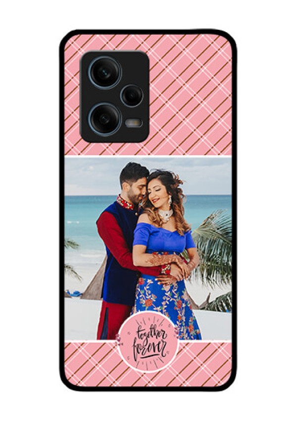 Xiaomi Redmi Note 12 Pro 5G Personalized Glass Phone Case - Together Forever Design