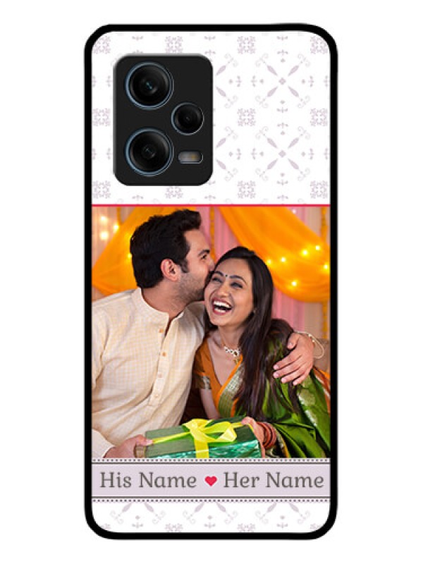 Custom Xiaomi Redmi Note 12 Pro 5G Custom Glass Mobile Case - with Photo and Ethnic Design
