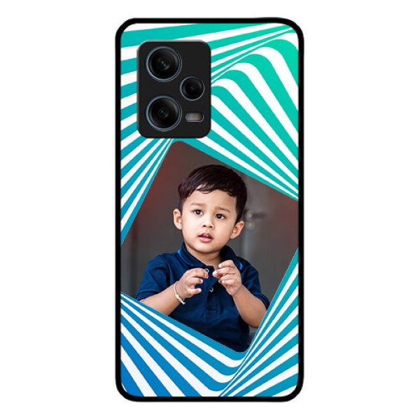 Xiaomi Redmi Note 12 Pro 5G Personalized Glass Phone Case - Abstract Spiral Design Xiaomi Redmi Note 12 Pro 5G Personalized Glass Phone Case - Abstract Spiral Design