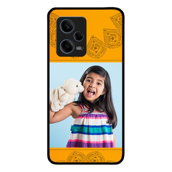 Xiaomi Redmi Note 12 Pro 5G Personalized Glass Phone Case - Photo Wedding Design
