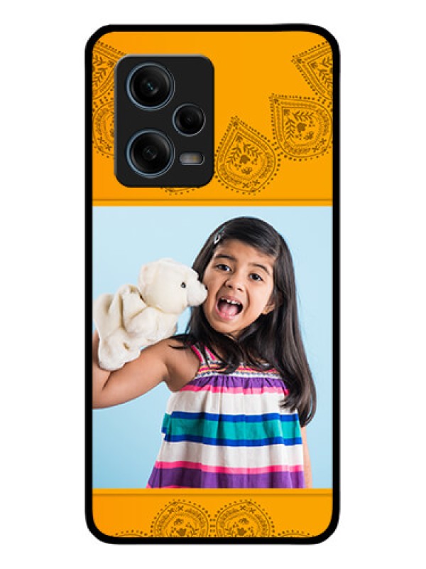 Custom Xiaomi Redmi Note 12 Pro 5G Personalized Glass Phone Case - Photo Wedding Design