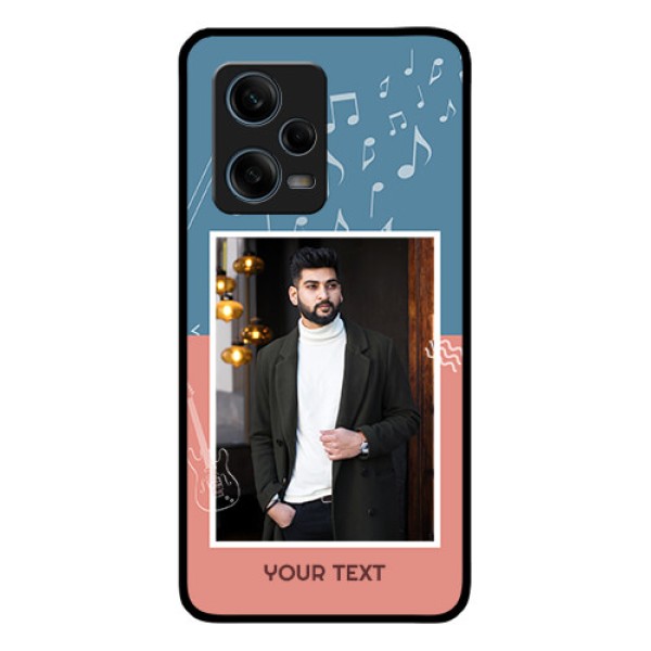 Xiaomi Redmi Note 12 Pro 5G Photo Printing on Glass Case - with Color Musical Note Design Xiaomi Redmi Note 12 Pro 5G Photo Printing on Glass Case - with Color Musical Note Design