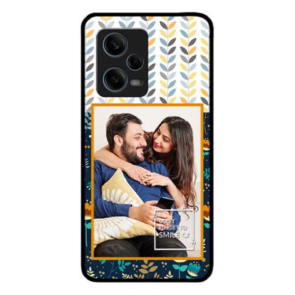 Xiaomi Redmi Note 12 Pro 5G Custom Glass Mobile Case - Pattern Design