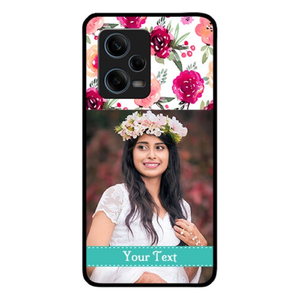 Xiaomi Redmi Note 12 Pro 5G Custom Glass Phone Case - Watercolor Floral Design Xiaomi Redmi Note 12 Pro 5G Custom Glass Phone Case - Watercolor Floral Design
