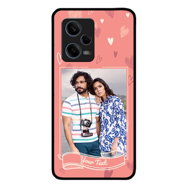 Xiaomi Redmi Note 12 Pro 5G Custom Glass Phone Case - Love doodle art Design Xiaomi Redmi Note 12 Pro 5G Custom Glass Phone Case - Love doodle art Design