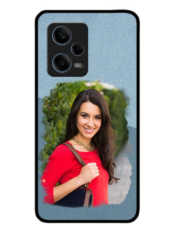 Custom Xiaomi Redmi Note 12 Pro 5G Custom Glass Mobile Case - Grunge Line Art Design