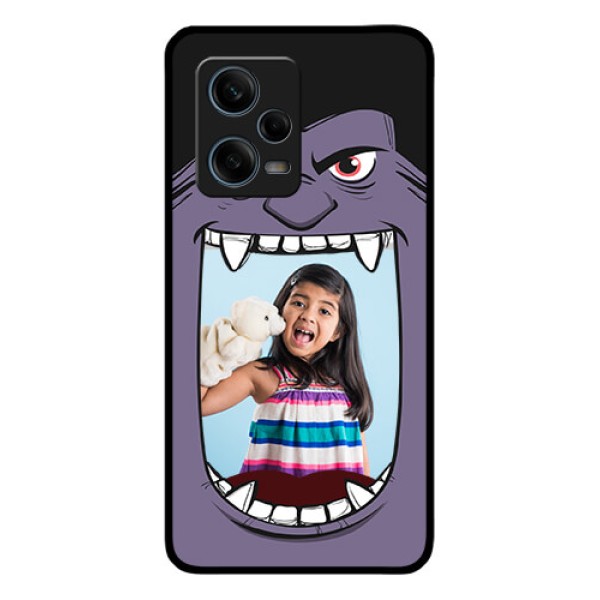 Xiaomi Redmi Note 12 Pro 5G Custom Glass Phone Case - Angry Monster Design Xiaomi Redmi Note 12 Pro 5G Custom Glass Phone Case - Angry Monster Design