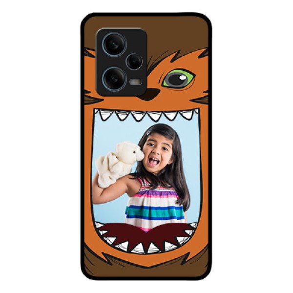 Xiaomi Redmi Note 12 Pro 5G Photo Printing on Glass Case - Owl Monster Back Case Design Xiaomi Redmi Note 12 Pro 5G Photo Printing on Glass Case - Owl Monster Back Case Design