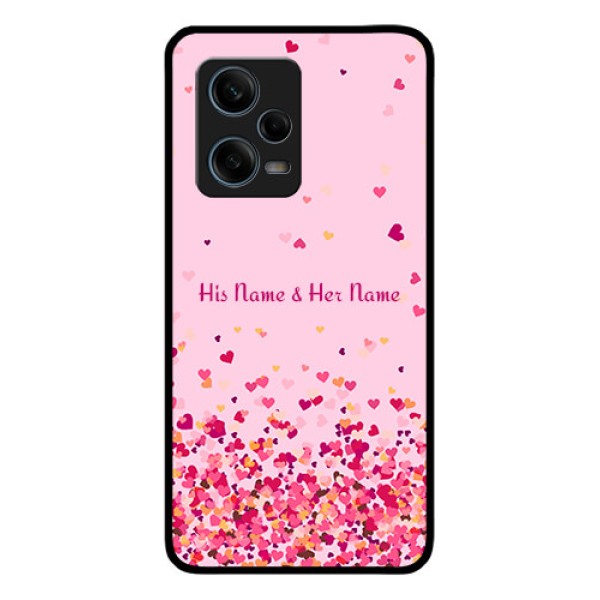 Xiaomi Redmi Note 12 Pro 5G Photo Printing on Glass Case - Floating Hearts Design Xiaomi Redmi Note 12 Pro 5G Photo Printing on Glass Case - Floating Hearts Design