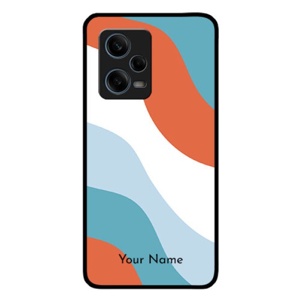 Xiaomi Redmi Note 12 Pro 5G Custom Glass Mobile Case - coloured Waves Design Xiaomi Redmi Note 12 Pro 5G Custom Glass Mobile Case - coloured Waves Design