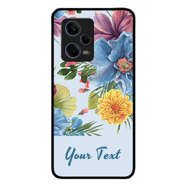 Xiaomi Redmi Note 12 Pro 5G Custom Glass Mobile Case - Stunning Watercolored Flowers Painting Design Xiaomi Redmi Note 12 Pro 5G Custom Glass Mobile Case - Stunning Watercolored Flowers Painting Design